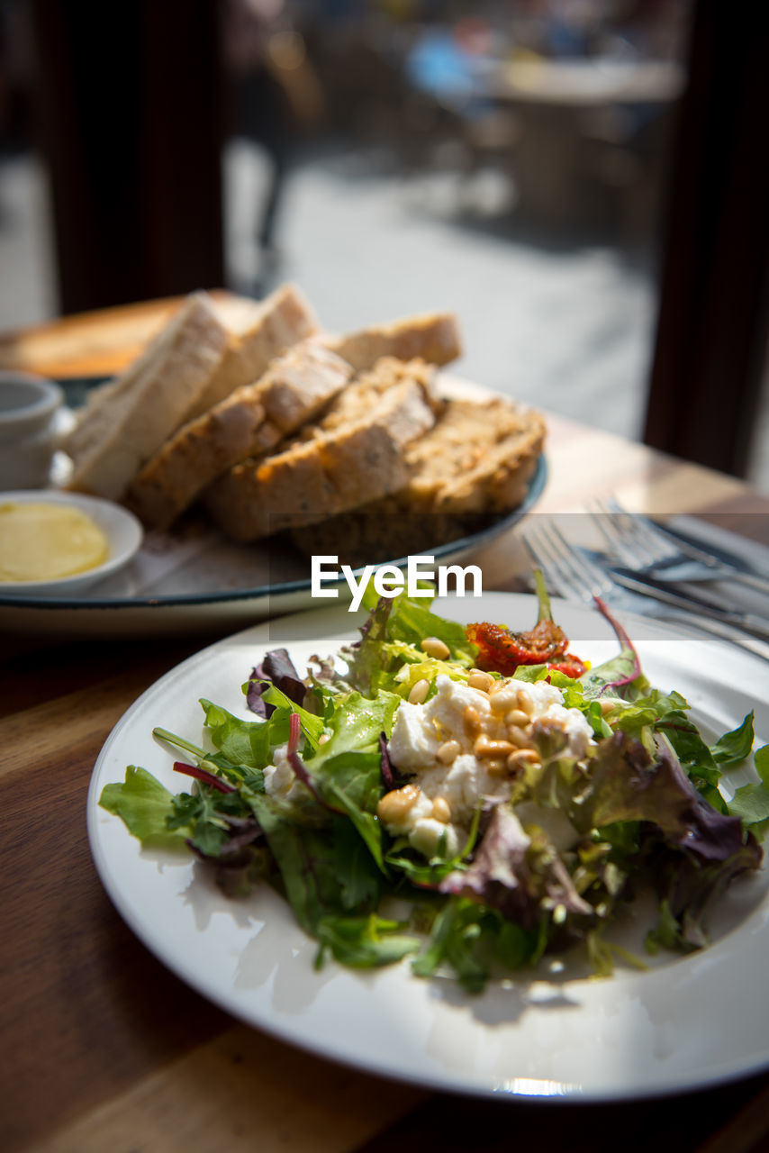 CLOSE-UP OF MEAL SERVED IN PLATE