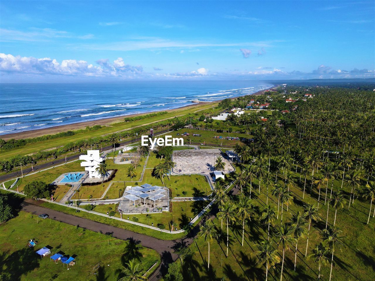 Beauty aerial view on the beach