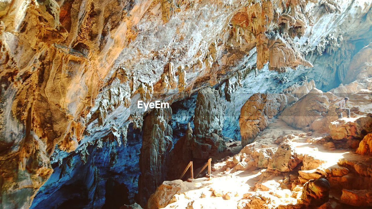 Sunlight beaming in caves