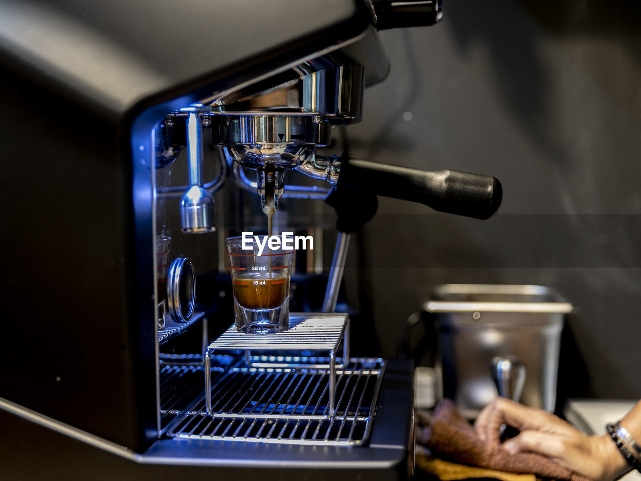 Close-up of coffee in cafe