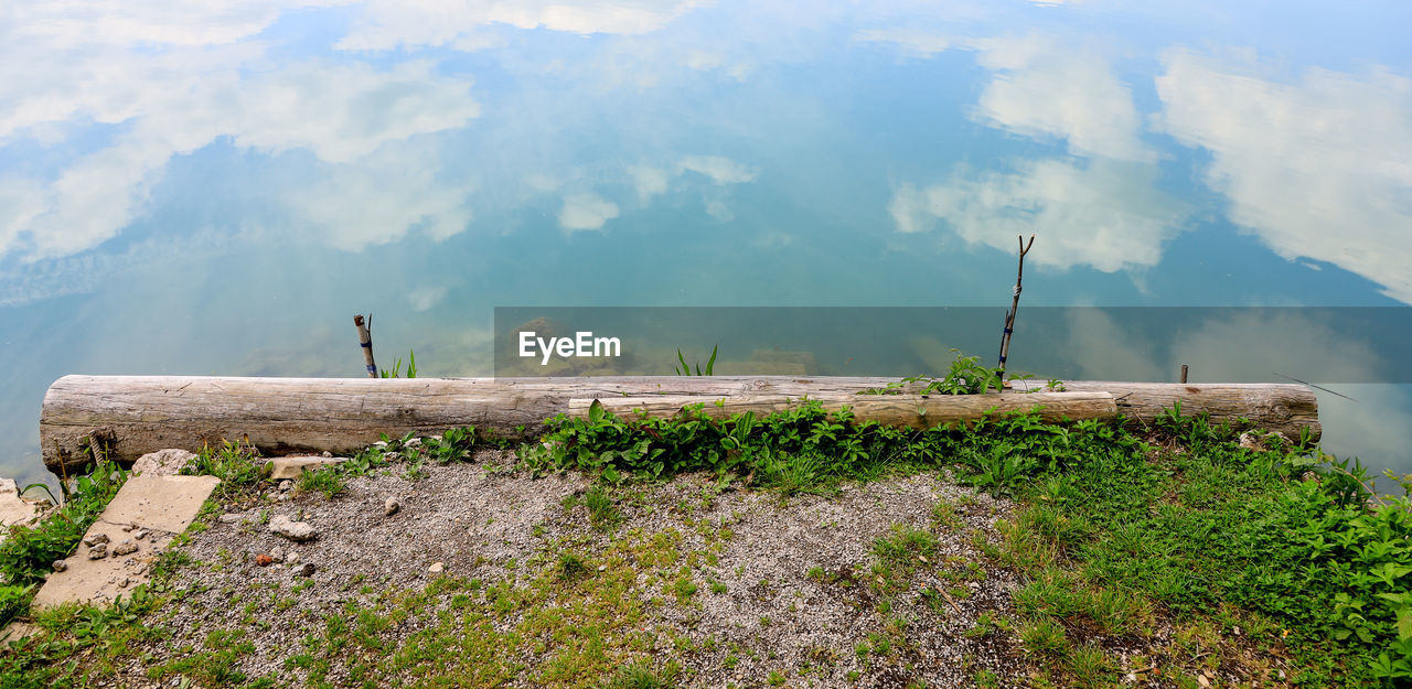 A view of fisherman lake near weinburg, austria.