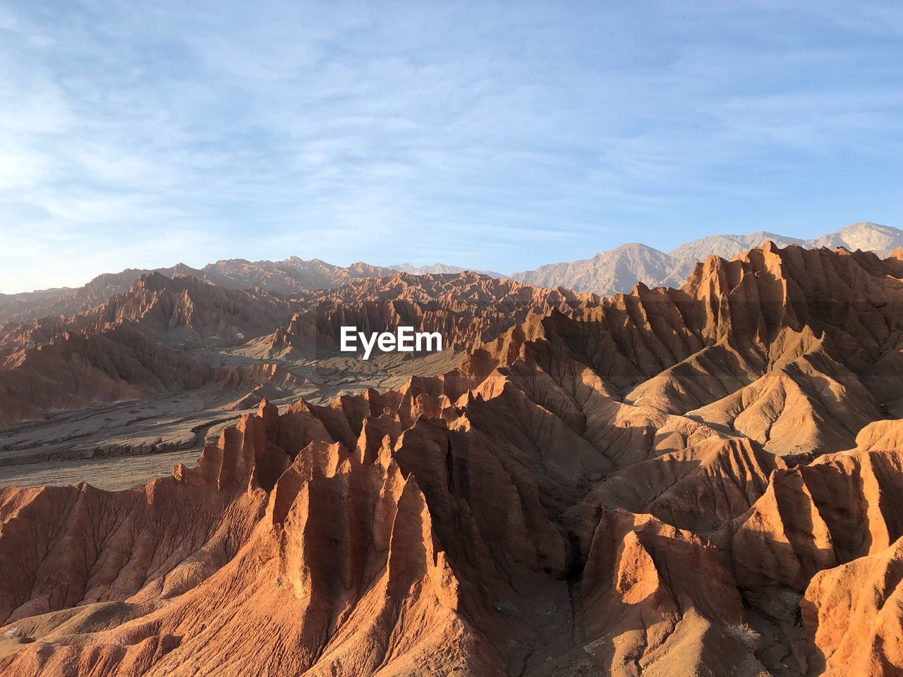 Scenic view of mountain range against sky