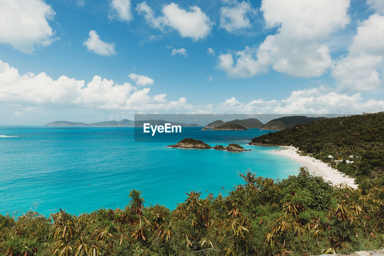 Trunk bay st john usvi lush caribbean view at popular cruise stop