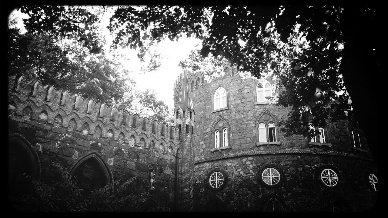 Low angle view of old building