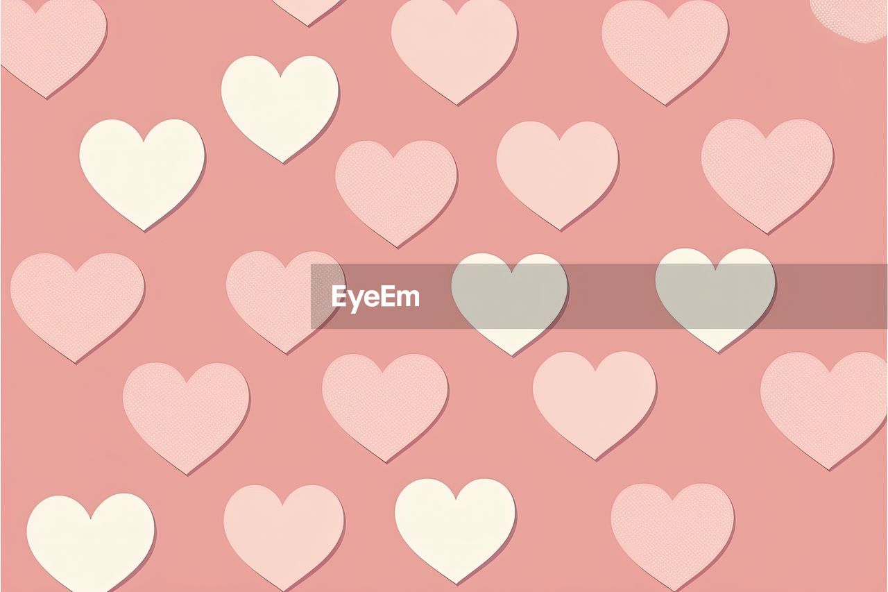 pink, heart, heart shape, love, positive emotion, emotion, petal, valentine's day, circle, font, pattern, no people, shape
