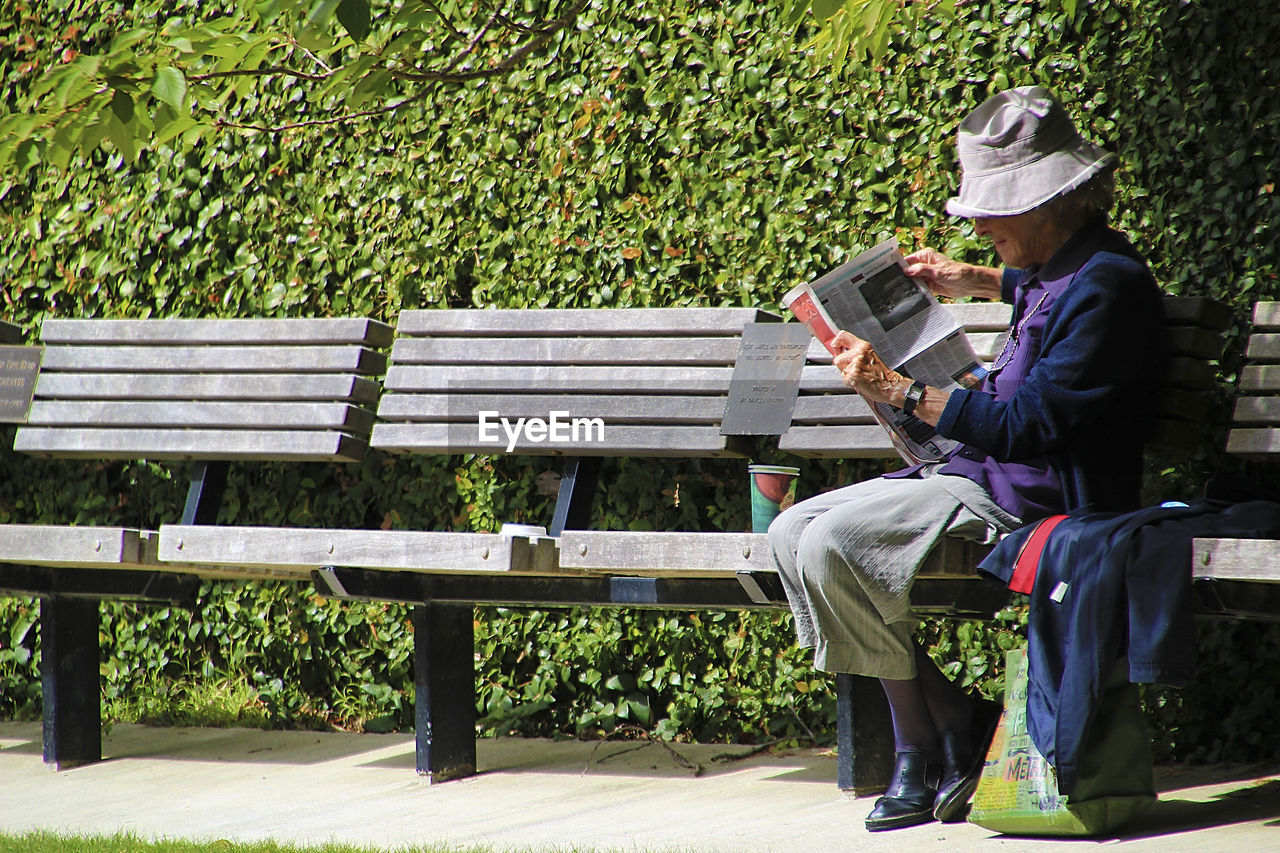 MAN WORKING IN PARK