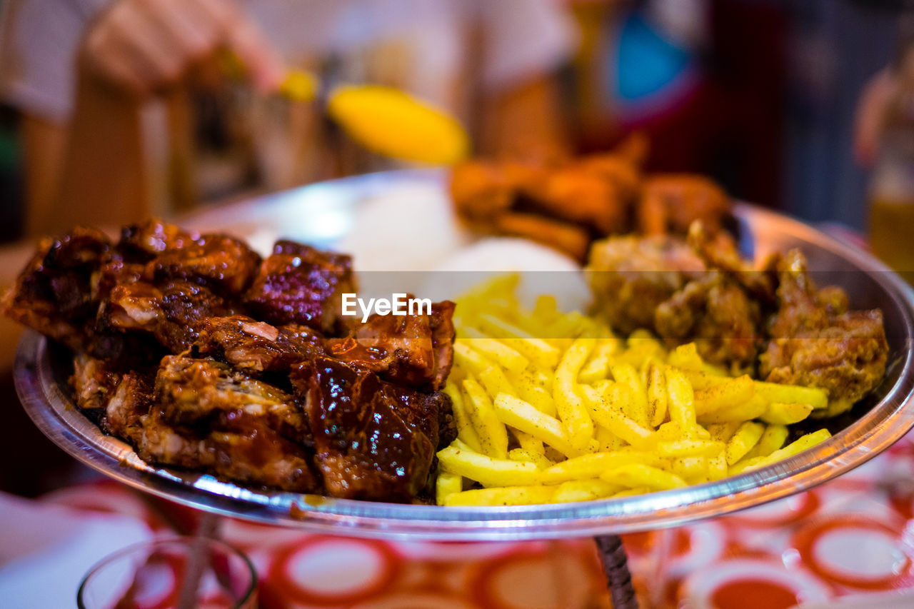 Close-up of food in plate