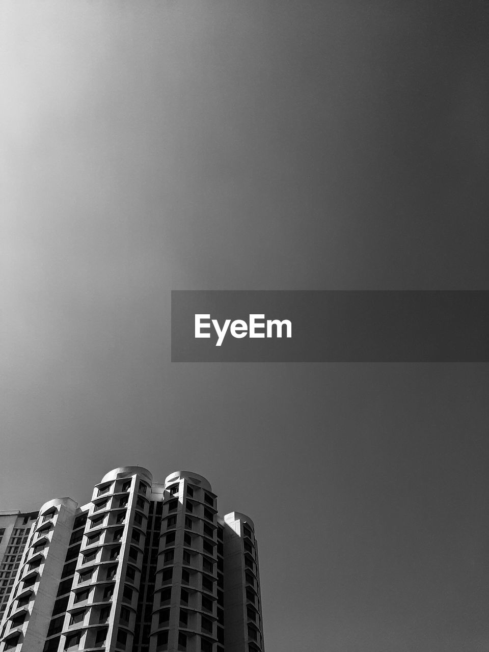 Low angle view of modern building against sky