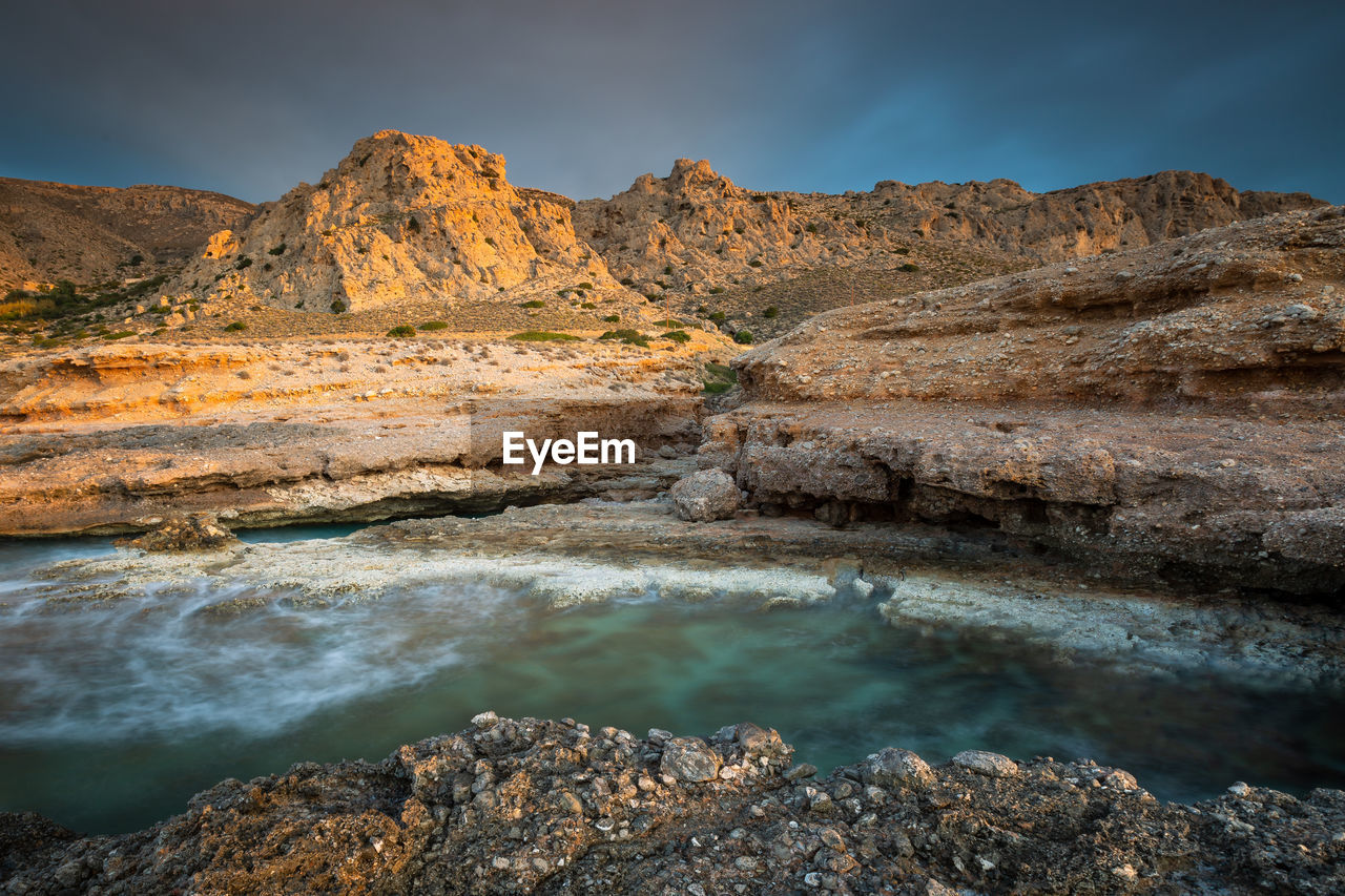 Coastal landscape near goudouras village in southern crete.