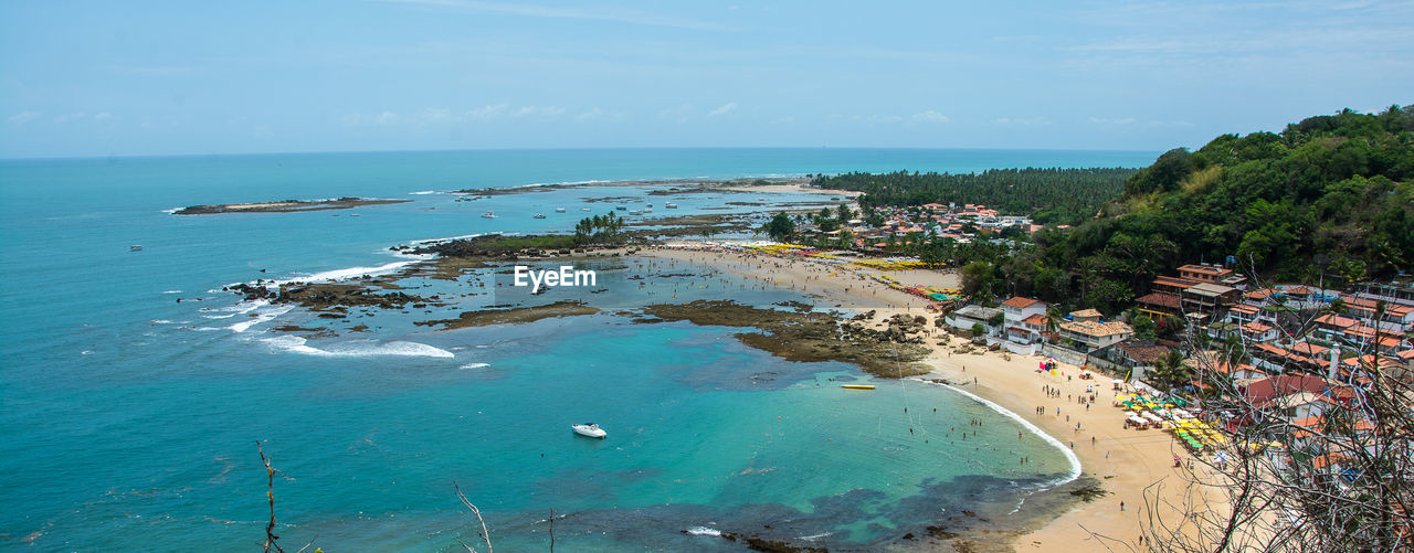 Panoramic view of sea against sky