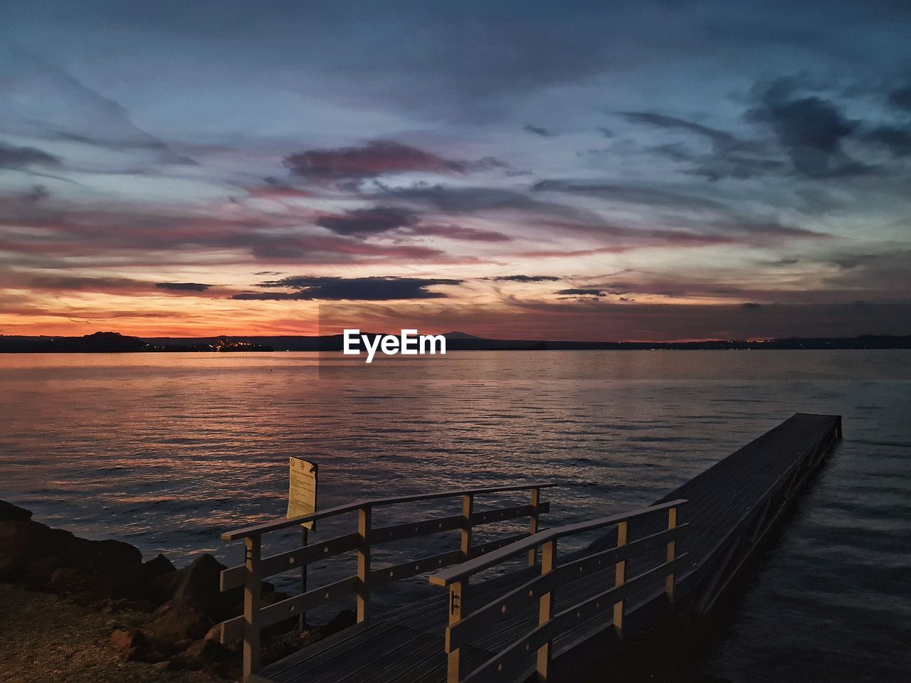 SCENIC VIEW OF SEA DURING SUNSET