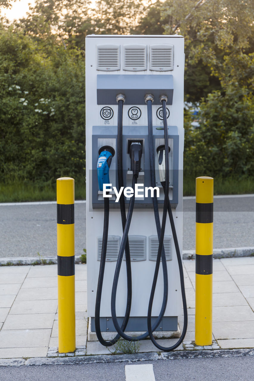 Electric vehicle charging station at the motorway