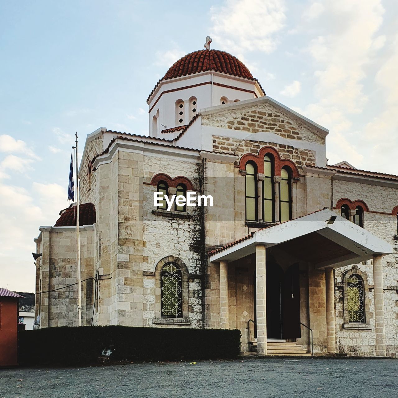 Panagia eleousa christian orthodox church at trimiklini village in cyprus island 