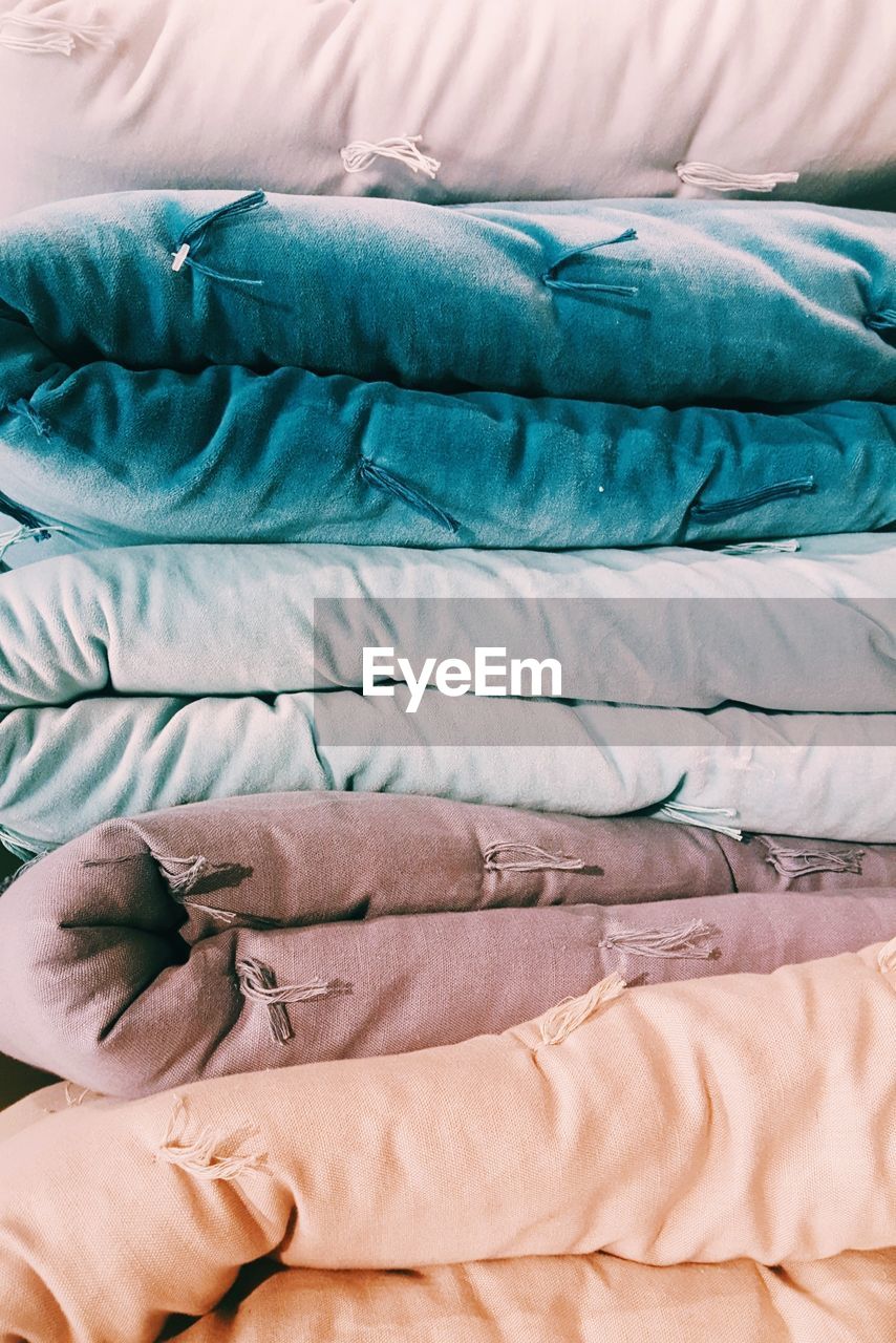 Stack of duvets