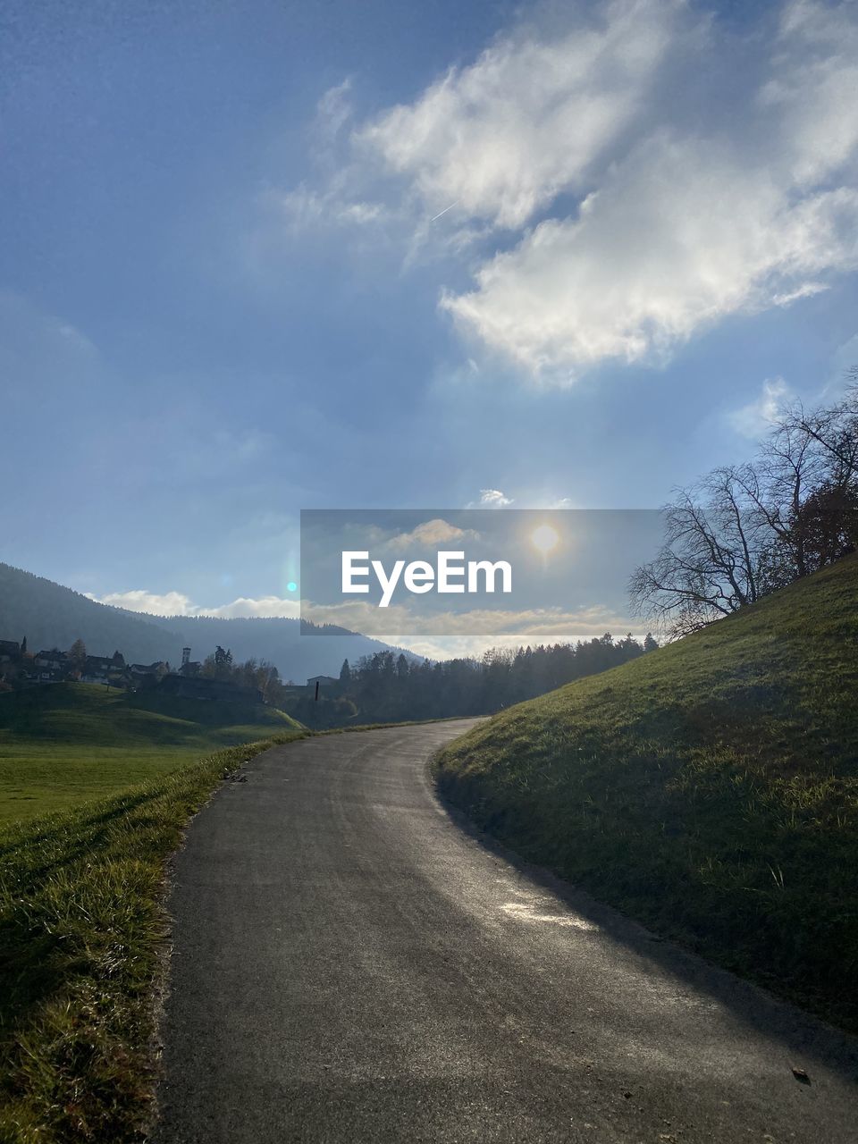 EMPTY ROAD ALONG LANDSCAPE