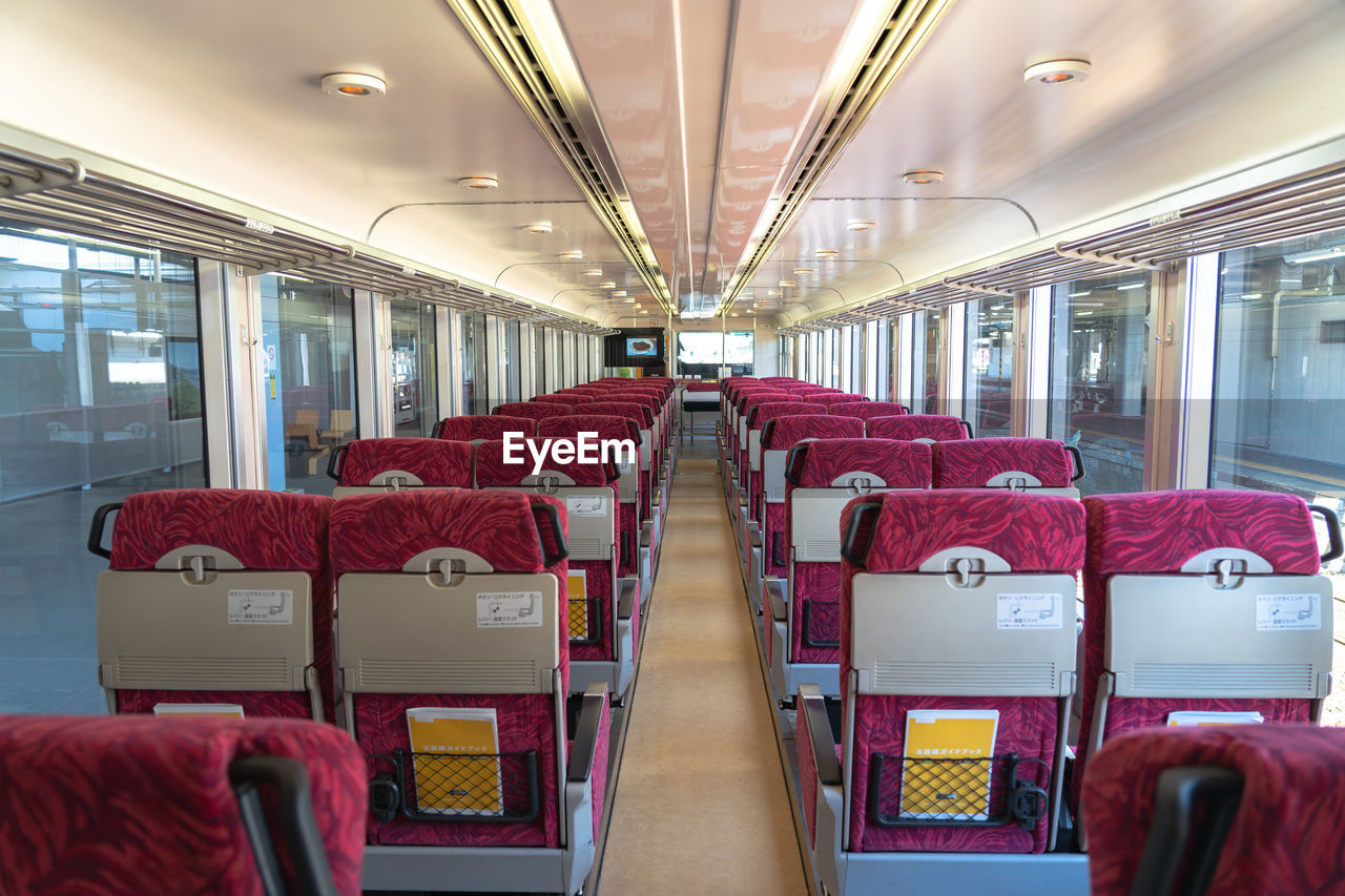 Interior of train