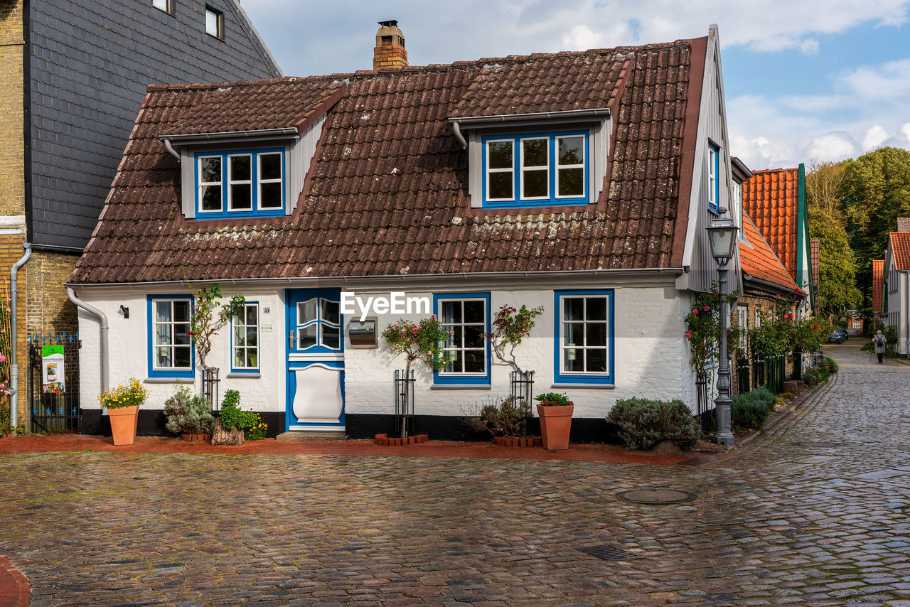 Holm fishing settlement in schleswig, germany.