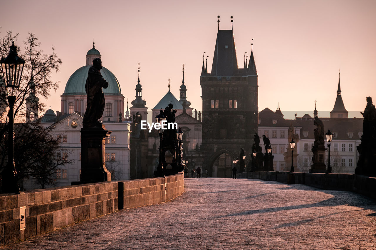 Sunrise at charles bridge, prague