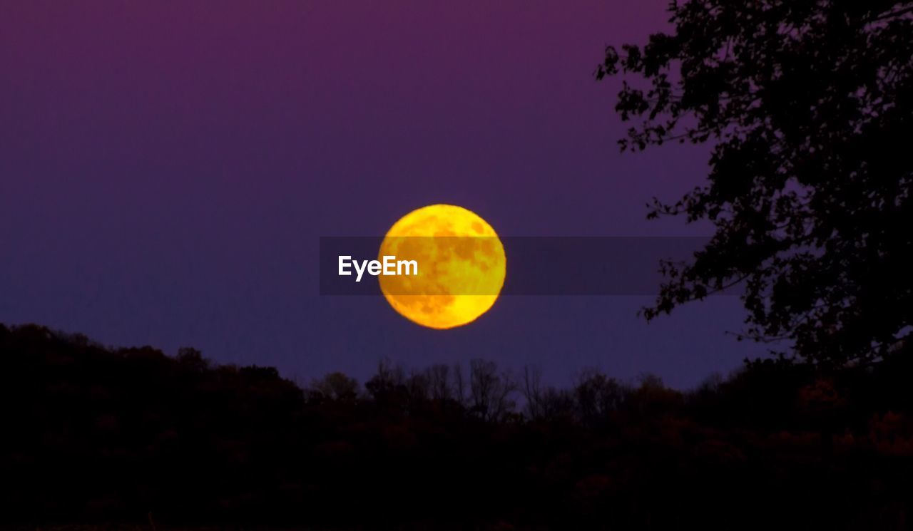 SCENIC VIEW OF MOON IN SKY