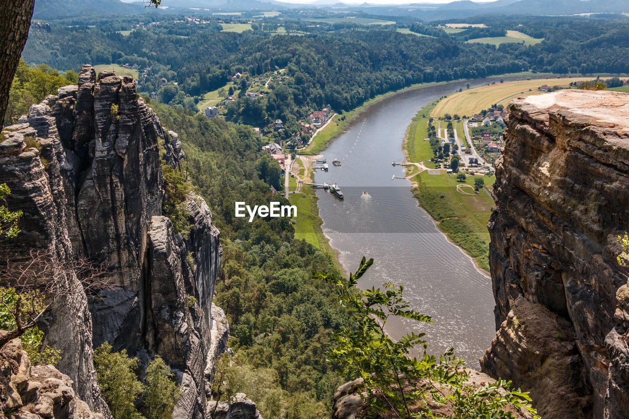 HIGH ANGLE VIEW OF RIVER