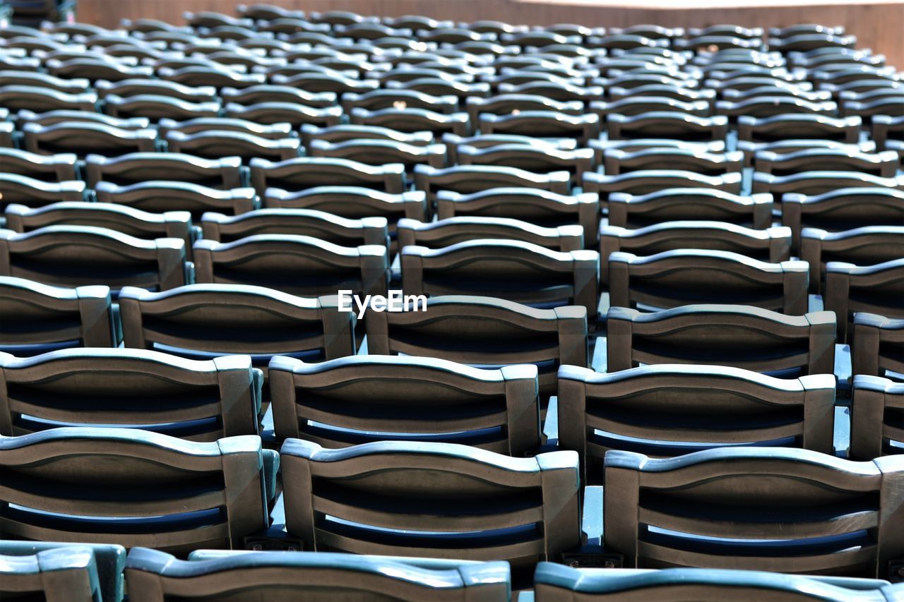 Full frame shot of chairs