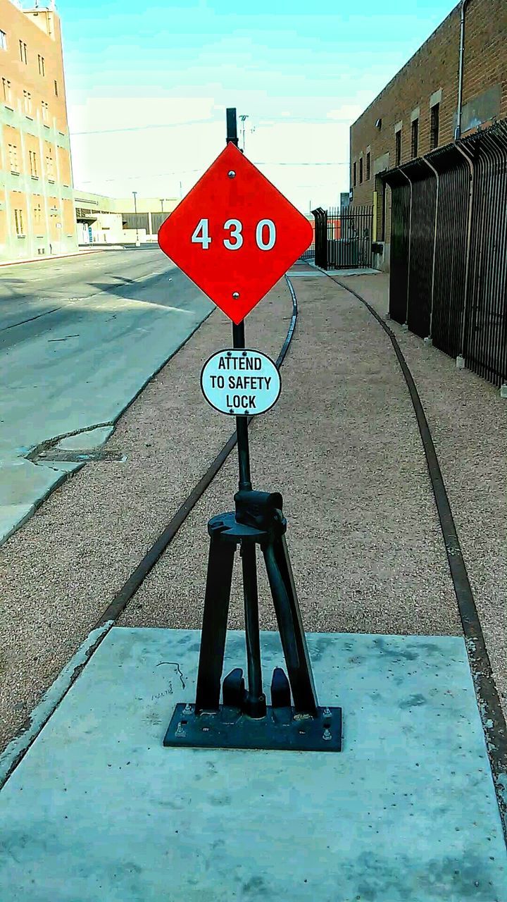 DIRECTIONAL SIGN IN CITY