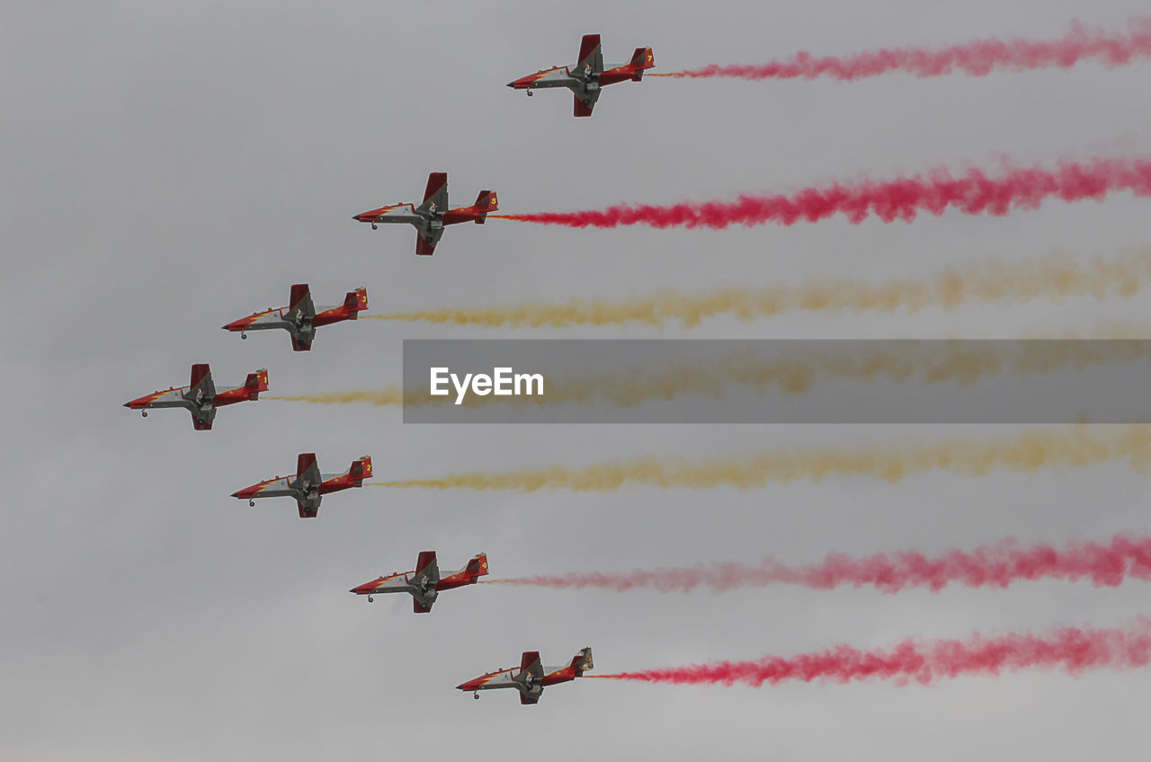 The spanish patrulla aguila aerobatic display team