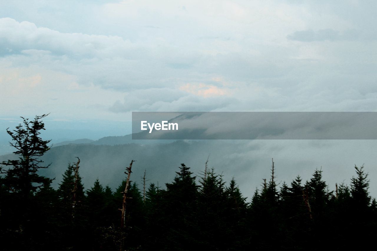 LOW ANGLE VIEW OF SILHOUETTE MOUNTAIN AGAINST SKY