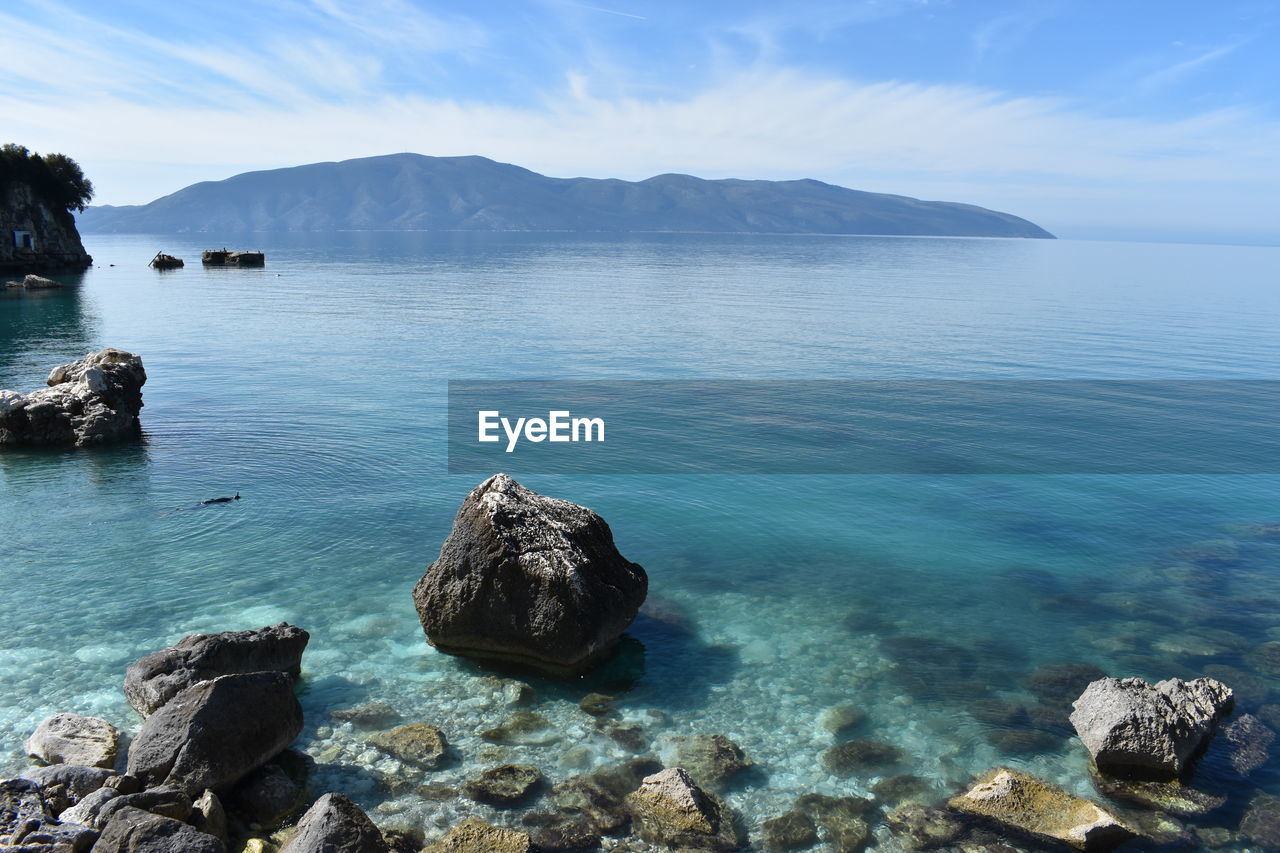 Scenic view of sea against sky