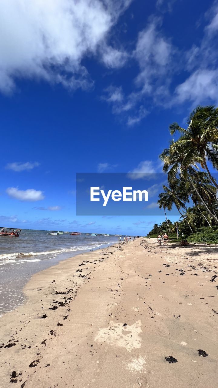 panoramic view of beach against sky