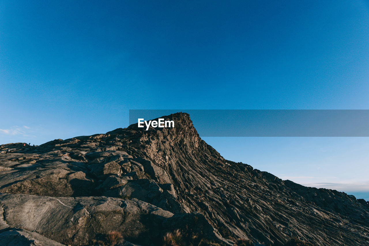 SCENIC VIEW OF MOUNTAINS AGAINST CLEAR BLUE SKY