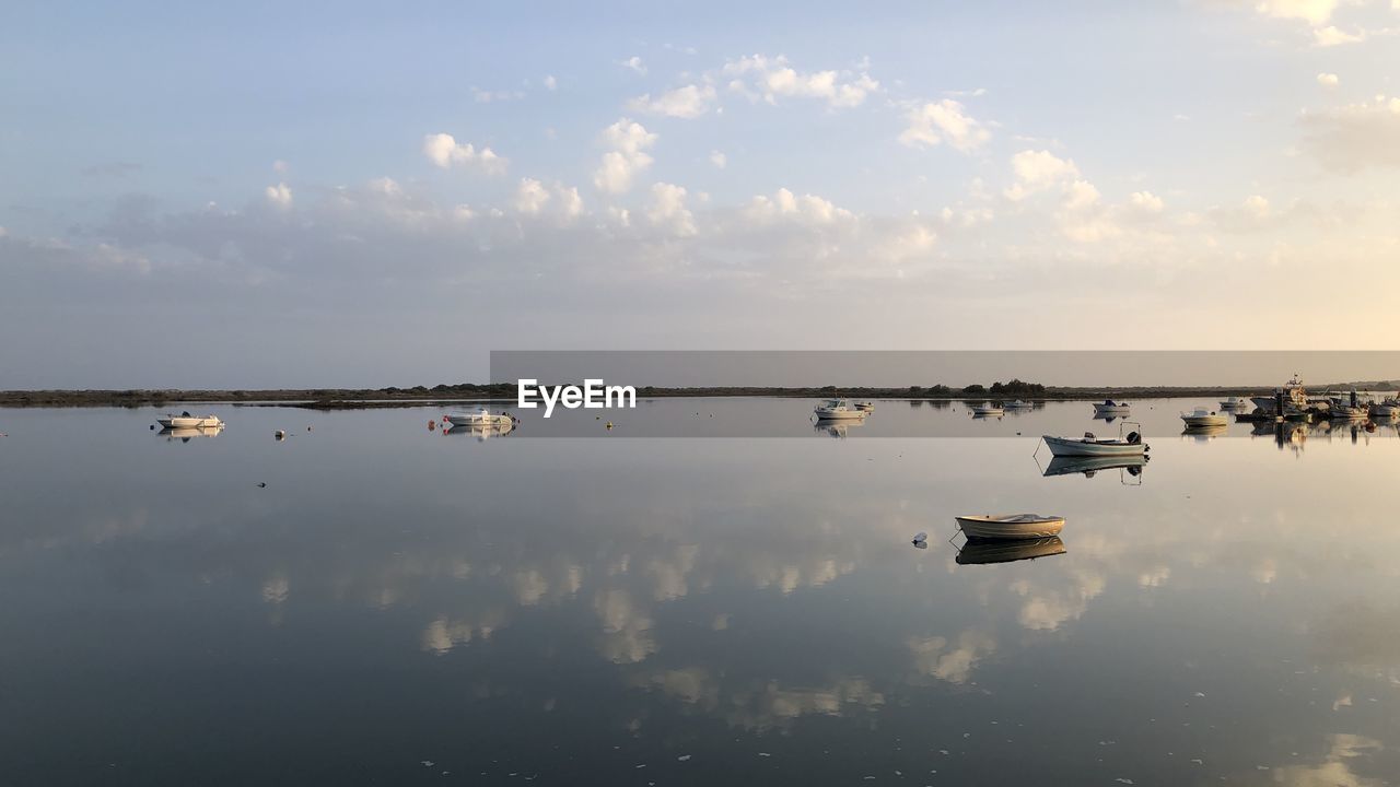 REFLECTION OF SKY IN LAKE