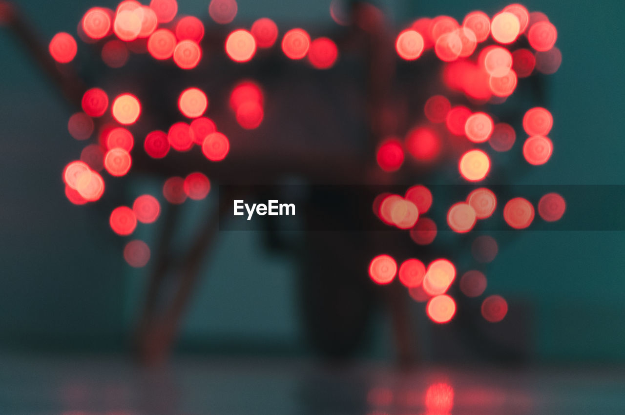 DEFOCUSED LIGHTS AT NIGHT