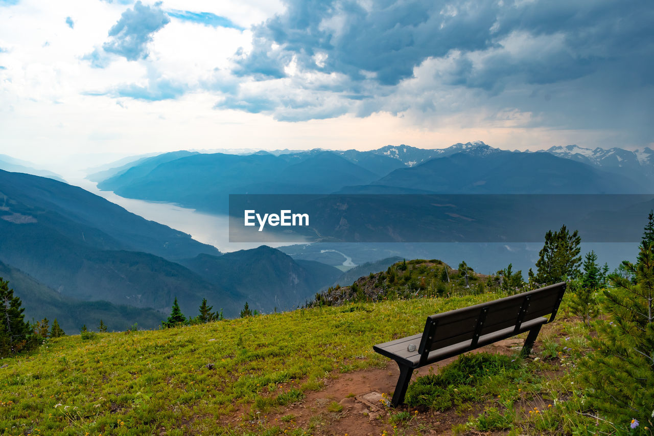 Lavina fire lookout, view, kootenay mountains near kaslo bc