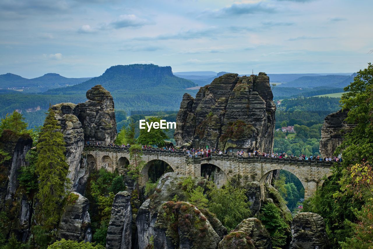 View of old ruins against sky