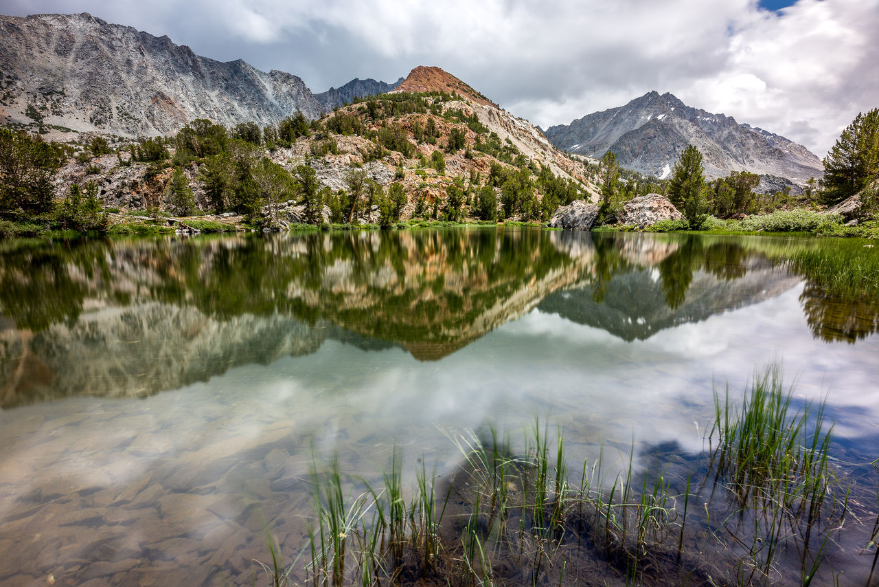 SCENIC VIEW OF LAKE AGAINST MOUNTAINS