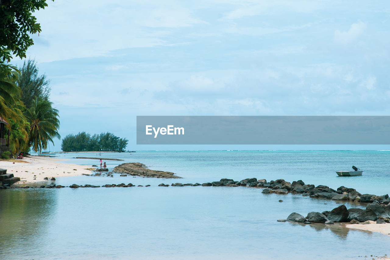 Scenic view of sea against sky