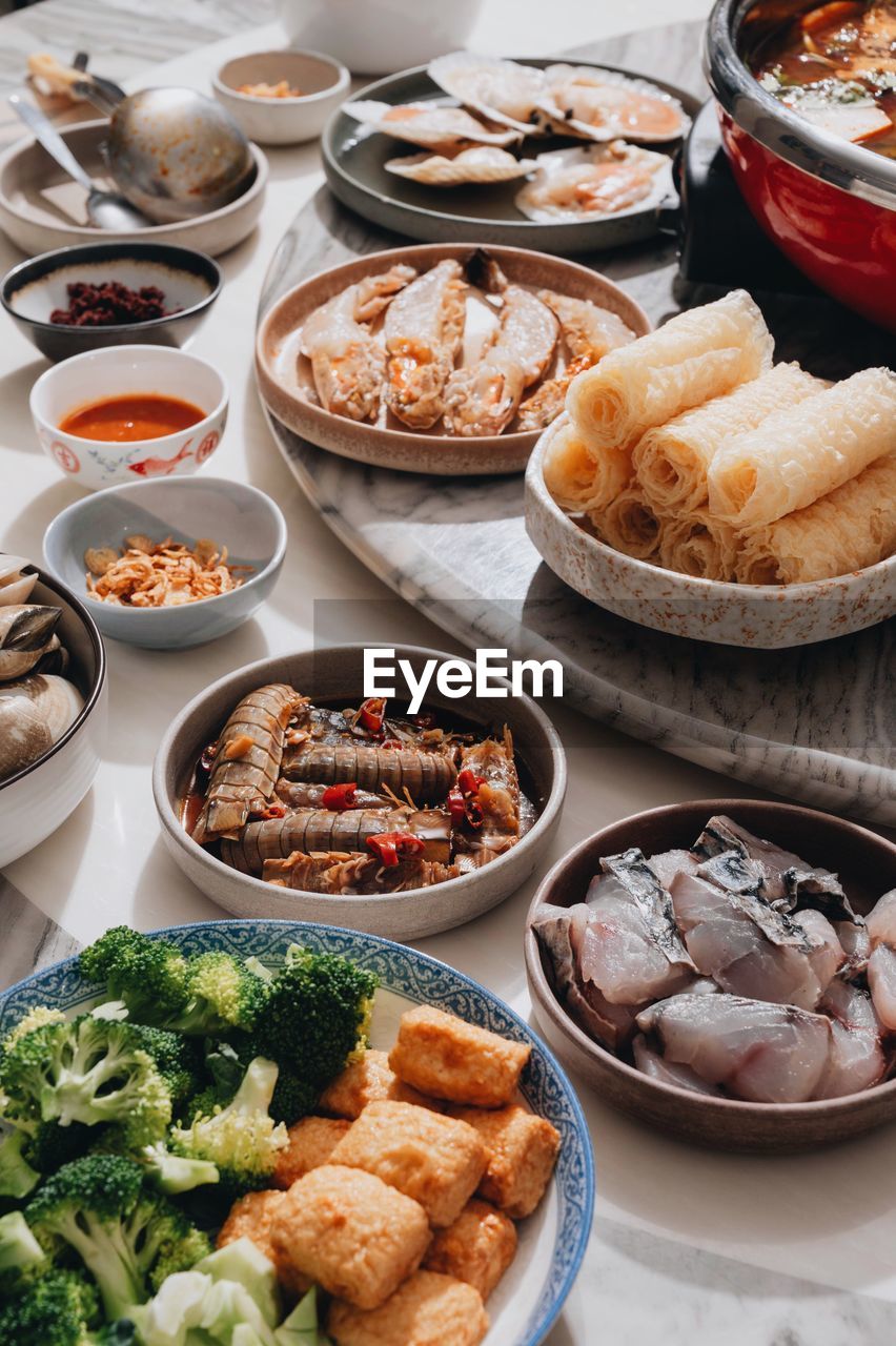 Group shot of hotpot/steamboat