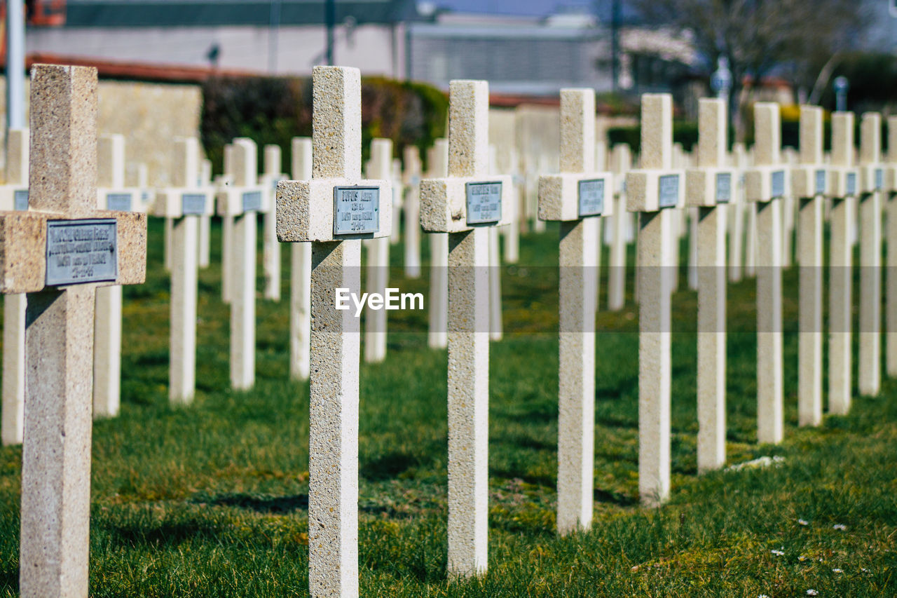 ROW OF CEMETERY