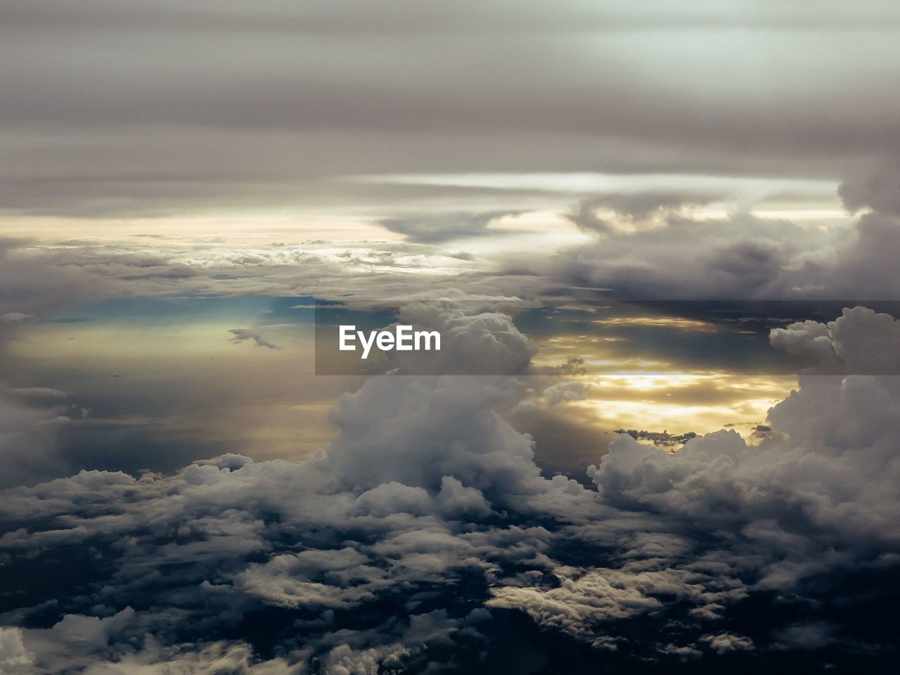 AERIAL VIEW OF DRAMATIC LANDSCAPE