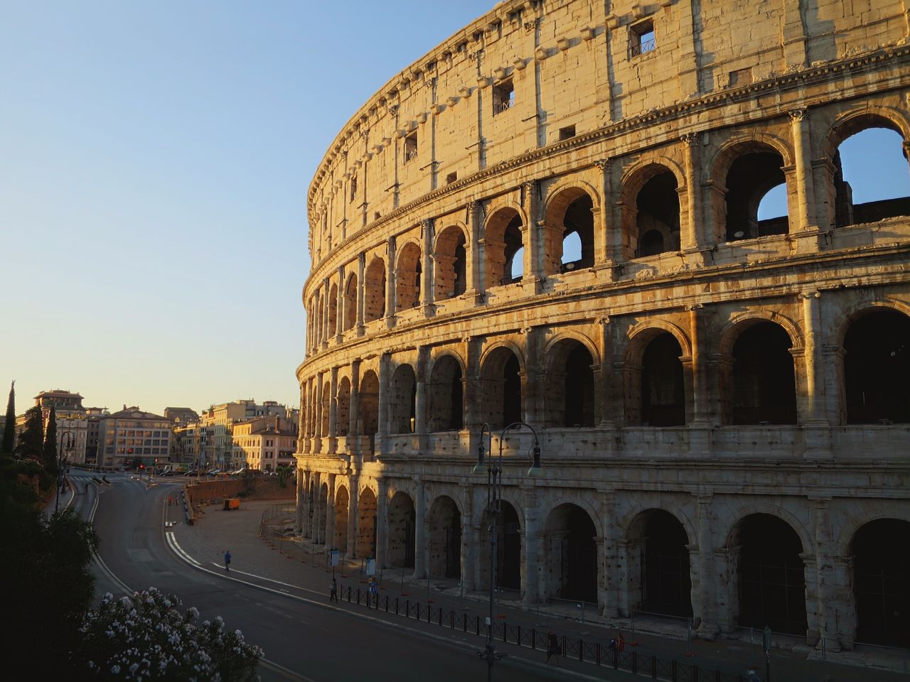 Facade of colosseum