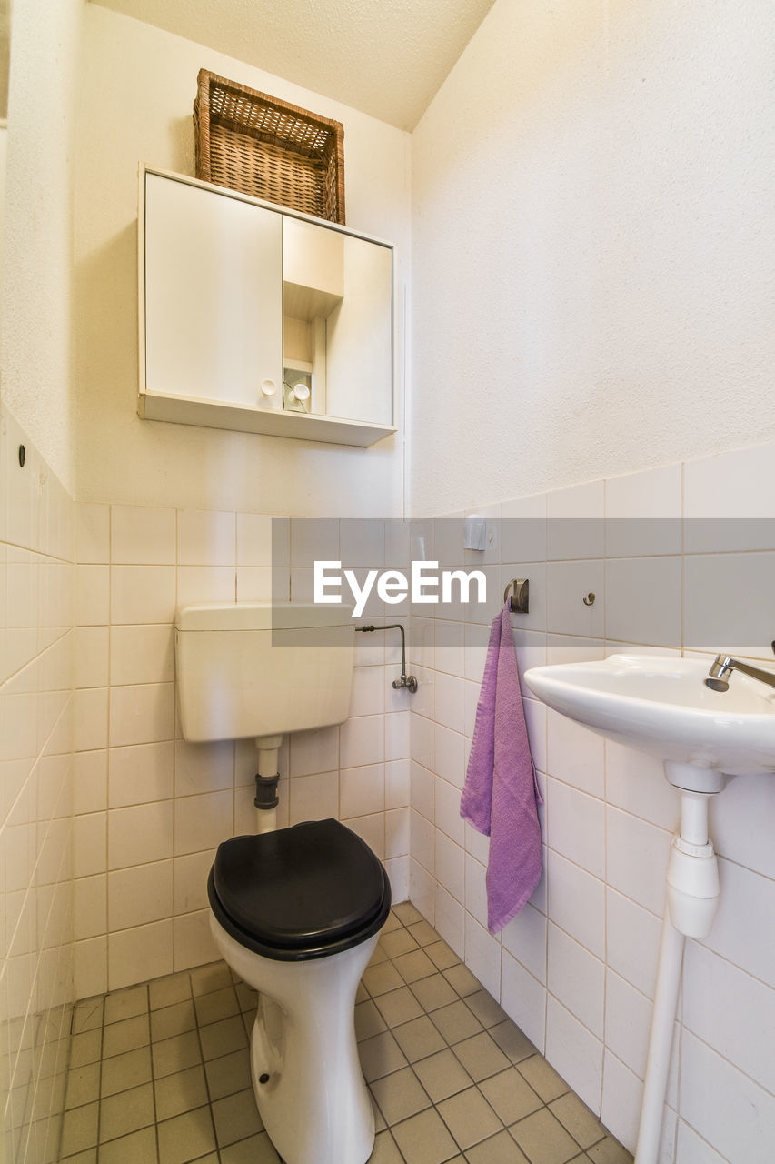 interior of bathroom at home