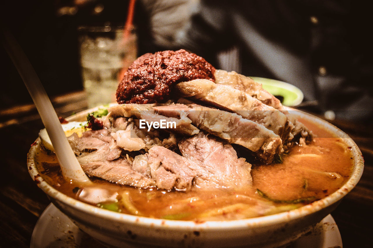 Close-up of food in bowl