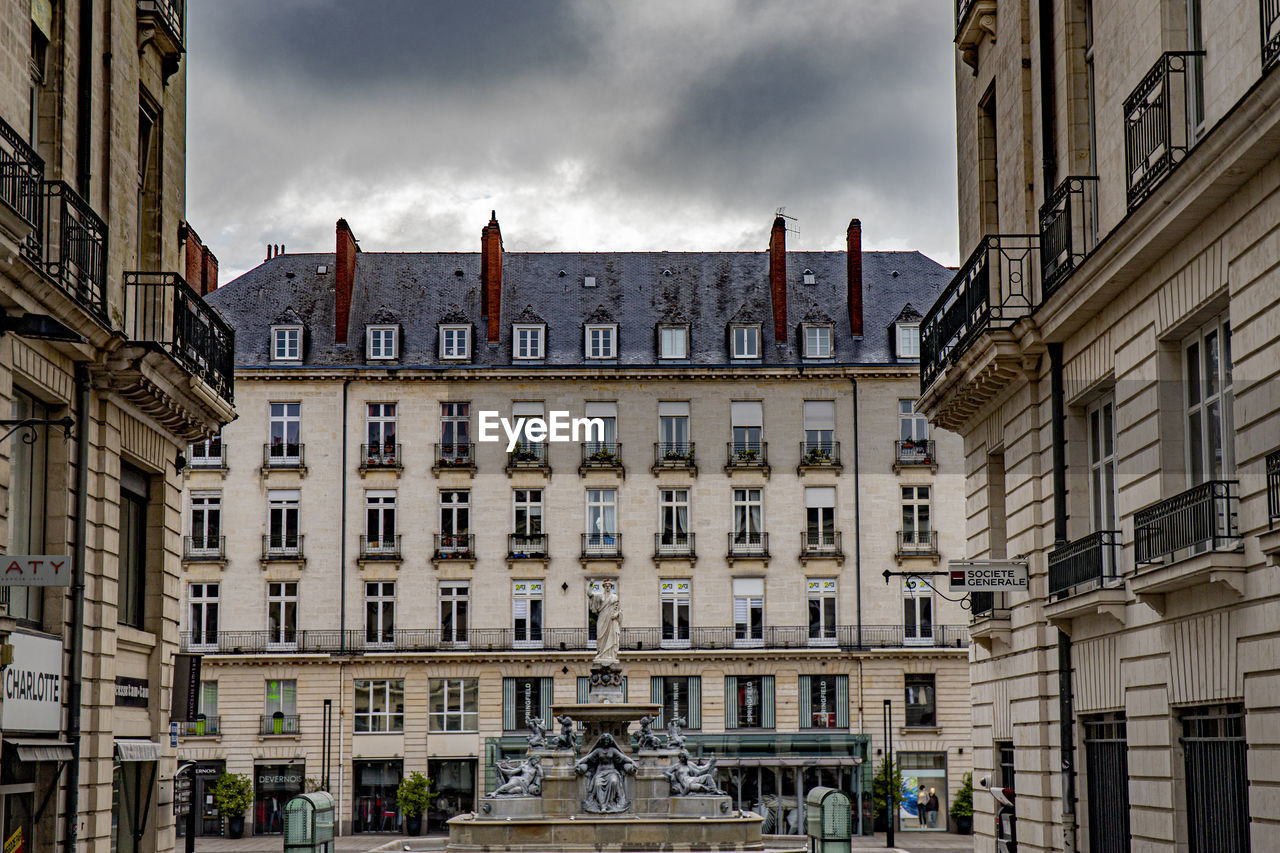 LOW ANGLE VIEW OF BUILDINGS AGAINST SKY