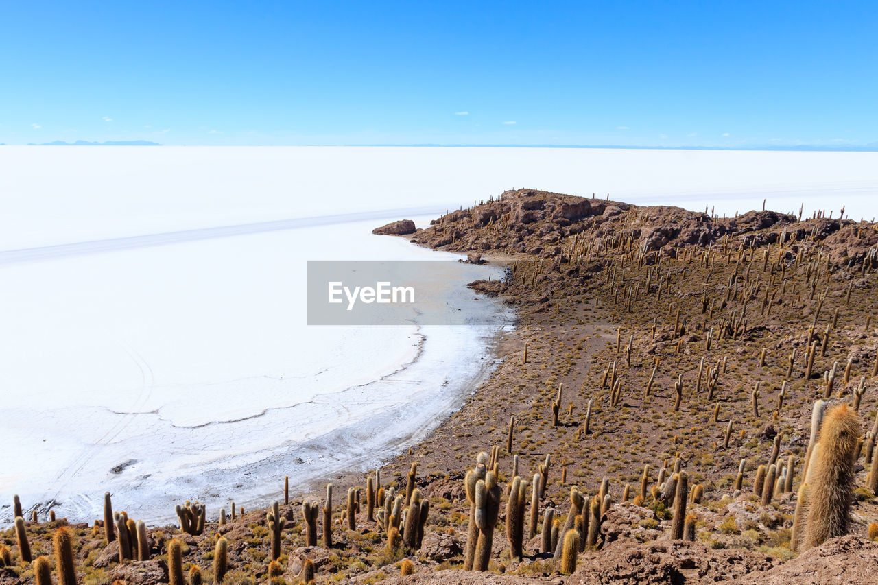 PANORAMIC VIEW OF BEACH AGAINST SKY