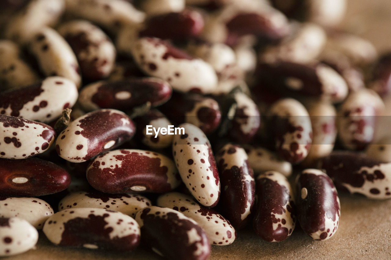 Close-up of dried food on table