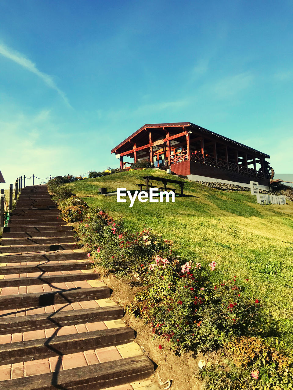 STEPS LEADING TOWARDS BUILDING