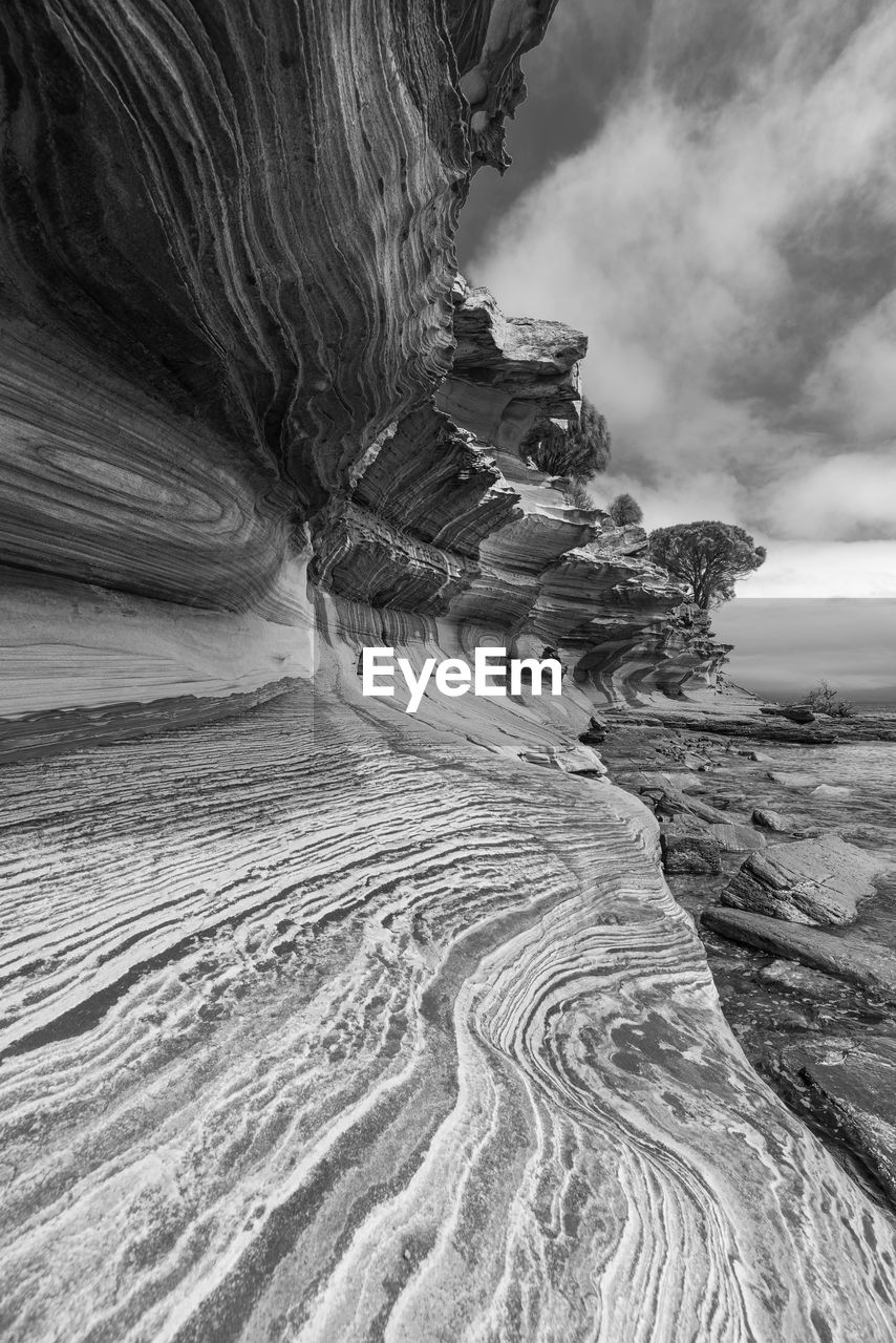 VIEW OF ROCK FORMATION ON LAND