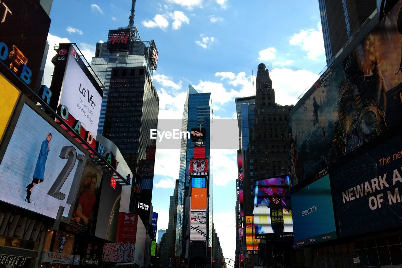 LOW ANGLE VIEW OF BUILDINGS