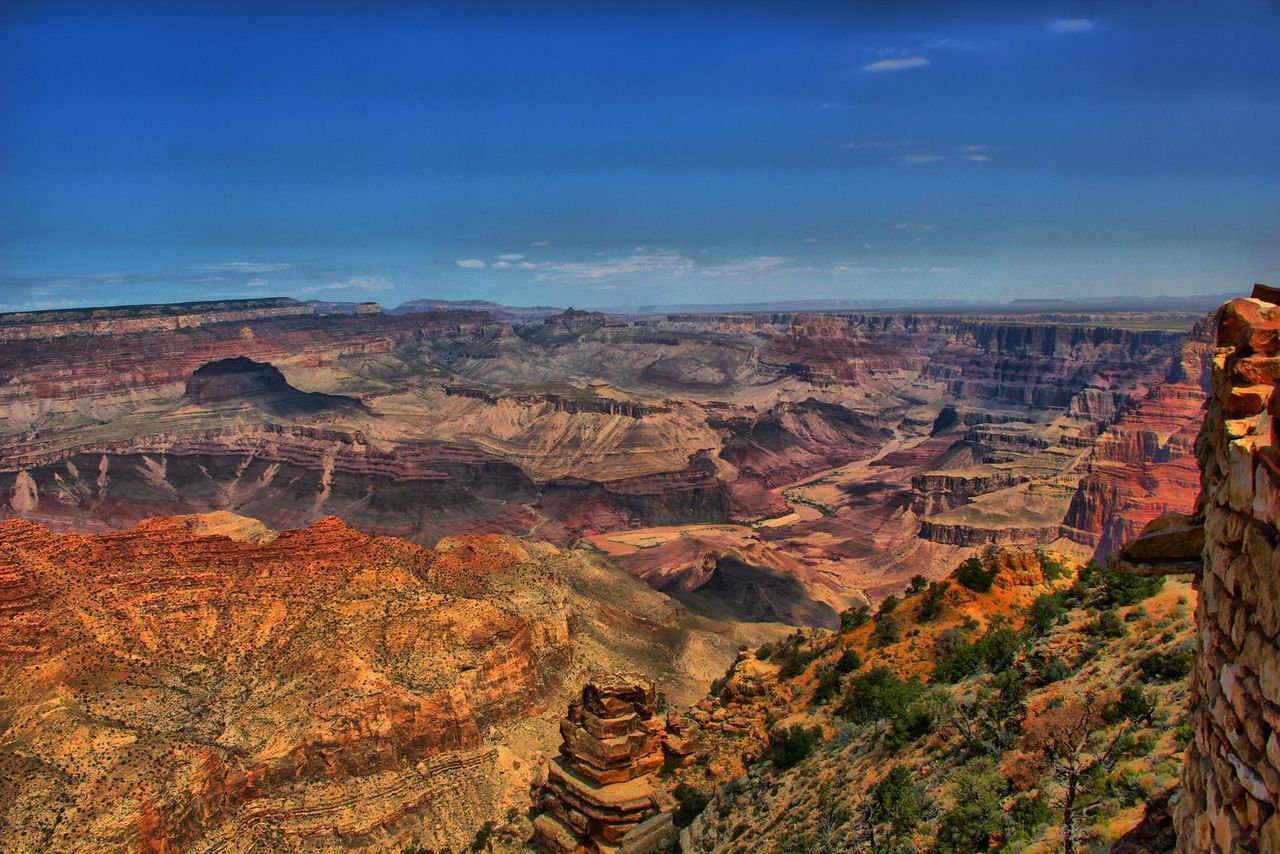 View of dramatic landscape